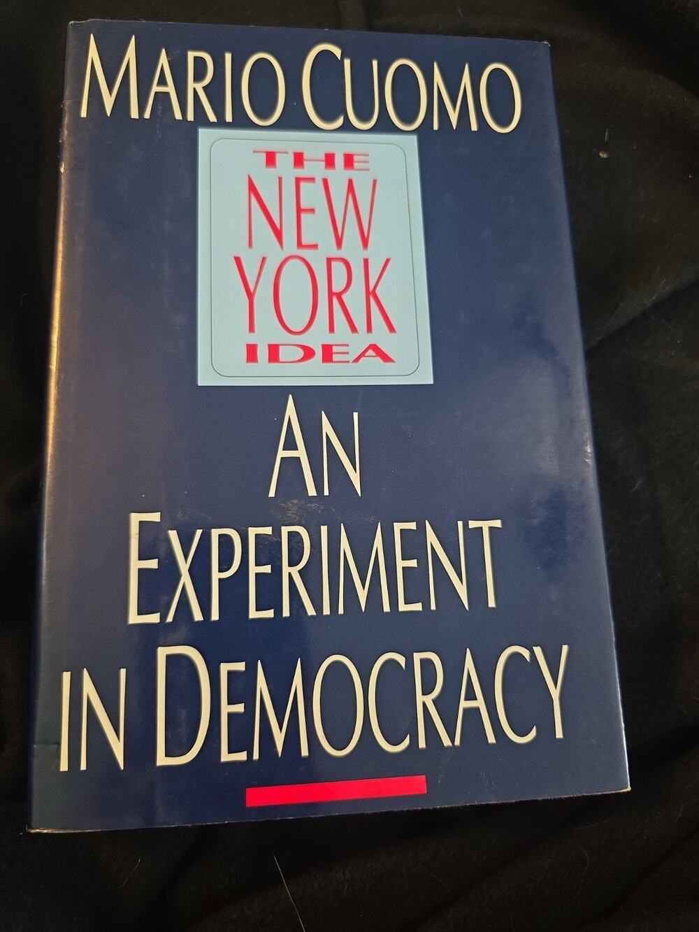 The New York Idea : An Experiment in Democracy Hardcover Mario Cu